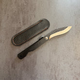 Coltello da tasca - Modello Higonokami Nero - 16,5cm - Martellato